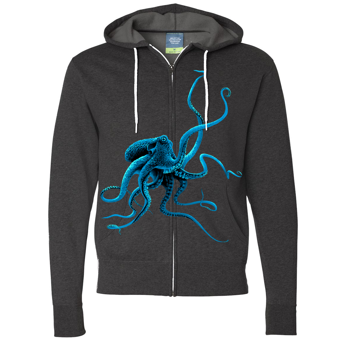Octopus Zip Up Hoodie California Republic Clothes