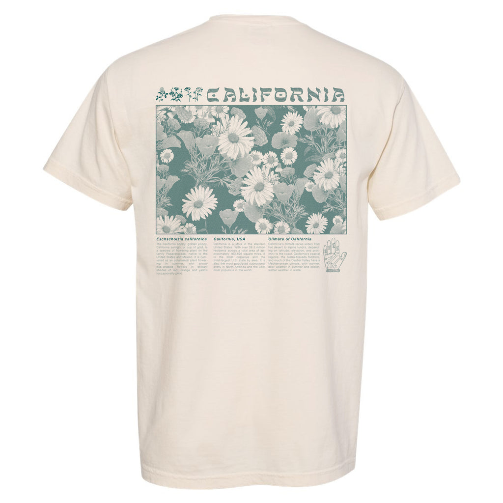 California Republic Poppies Halftone T-Shirt