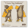 California Bear Hug Vinyl Sticker Set
