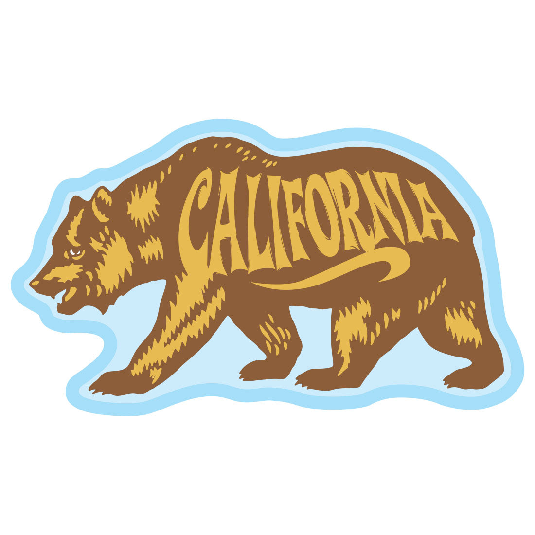 California Bear Sticker by Tim Ward