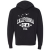 California USA Premium Unisex French Terry Full-Zip Sweatshirt - Black