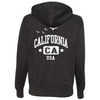 California USA Premium Unisex French Terry Full-Zip Sweatshirt - Heathered Charcoal
