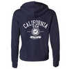 California Vintage Genuine Article Premium Unisex French Terry Full-Zip Sweatshirt - Heathered Navy